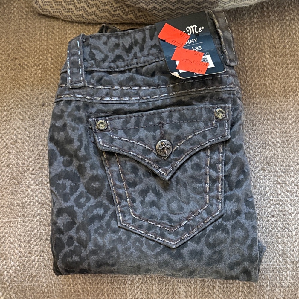 Miss Me Women's Leopard Print Jeans